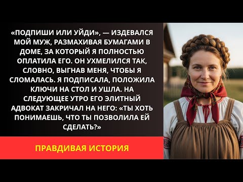 Видео: Муж заставил меня отказаться от особняка за миллионы — пока адвокат не раскрыл правду