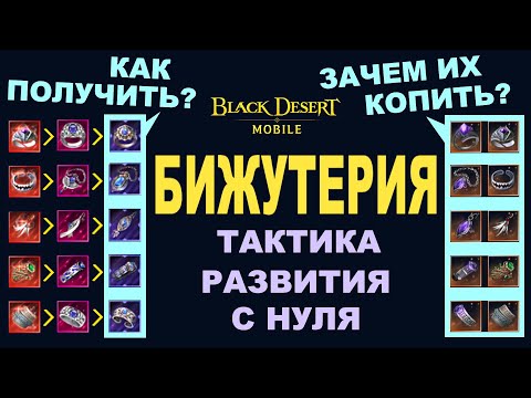 Видео: 📱BDM: БИЖУТЕРИЯ. Тактика развития с нуля до ХАОСА в БДМ (Black Desert Mobile)