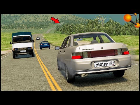 Видео: ПЕРЕГРЕТЫ ТОРМОЗА! Крутой СПУСК С ГОРЫ! - BeamNg Drive