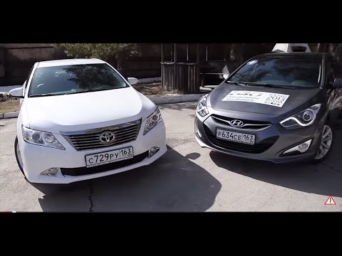 Видео: Тест-драйв Toyota Camry против Hyundai i40. Кто кого?