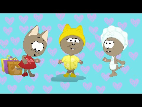 Видео: Разноцветные одежки -  песенка от Котэ и Синего трактора - песенки для детей - учим цвета