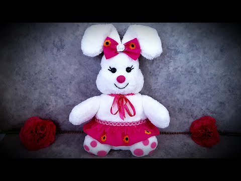 Видео: 😍КАК СДЕЛАТЬ ОГРОМНОГО ПЛЮШЕВОГО КРОЛИКА/💕Эта игрушка понравится детям/💕Длина 40 см