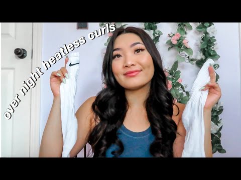 Видео: ЛЕГКИЕ КУДРЯВКИ ЗА НОЧЬ БЕЗ ТЕПЛА | С ИСПОЛЬЗОВАНИЕМ НОСКОВ?!?