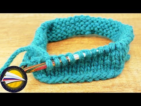 Видео: Вязание круговыми спицами | Вязание лицевыми петлями по кругу | Основы вязания для начинающих
