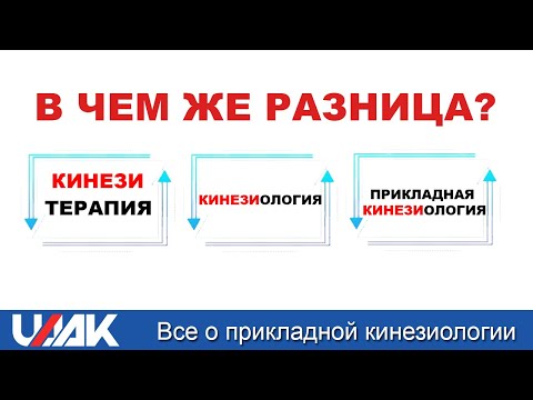 Видео: В ЧЕМ РАЗНИЦА? Кинезиология! Прикладная кинезиолгия! Кинезио-терапия!
