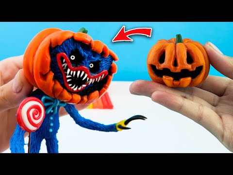 Видео: Хаги Ваги Тыква и его страшная история на Хэллоуин (Poppy Playtime Halloween) | Лепка ОК