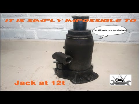 Видео: Restoration of an old power jack for 12 tons. Ремонт Домкрата 12т