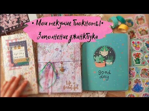 Видео: 📒Мои текущие блокноты/ Заполнение джанкбука /Чем отличается оформление личного дневника от джанкбука