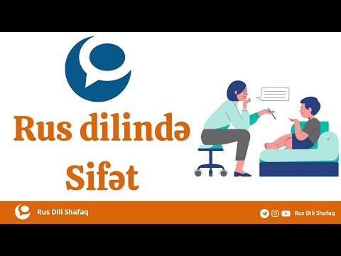 Видео: Rus Dili Shafaq- Имя прилагательное-Sifət Rus dili (Sıfatlar Rusça)