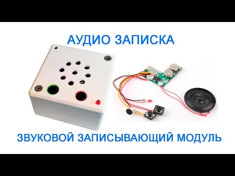 Видео: Аудио записка. Звуковой записывающий модуль.