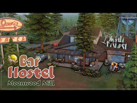 Видео: Бар Хостел Мунвуд Милл🌙│Строительство│Bar & Hostel│SpeedBuild│NO CC [The Sims 4 Оборотни]