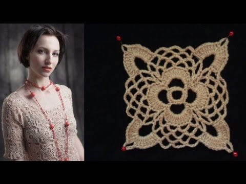 Видео: Мотив крючком для платья от Светланы Фёдоровой