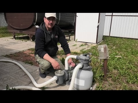Видео: Каркасный бассейн Результат механической очистки воды без химии