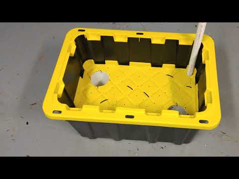 Видео: Большой контейнер для полива снизу, созданный по образцу EarthBox