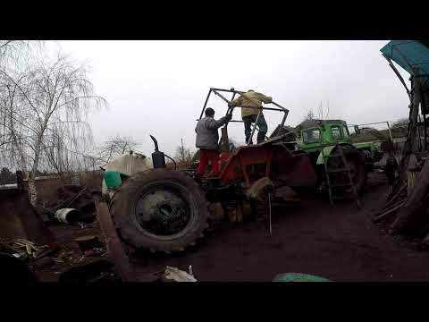 Видео: Кабіна ЮМЗ на трактор Т40  Частина 2/Cab replacement