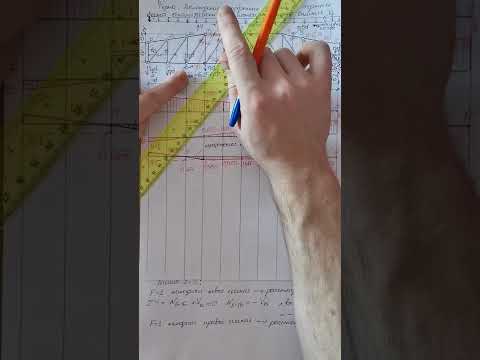 Видео: Ферма. Нахождение усилий в стержнях аналитическим и с помощью линий влияния способами. Часть 2