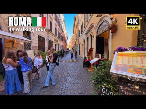 Видео: Рим октябрь 2025 ☀️ – Спокойная 4K прогулка по историческому центру | Walking Tour по Вечному городу