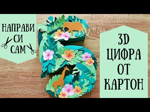 Видео: НСС: 3D ЦИФРА ОТ КАРТОН