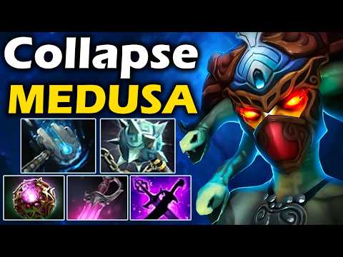 Видео: Коллапс на Оффлайн Медузе с Новым Аспектом - Collapse Medusa 7.38 ДОТА 2