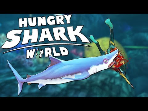 Видео: МЕГА ДЛИННАЯ И БЫСТРАЯ АКУЛА , СИНЯЯ АКУЛА | Hungry Shark World