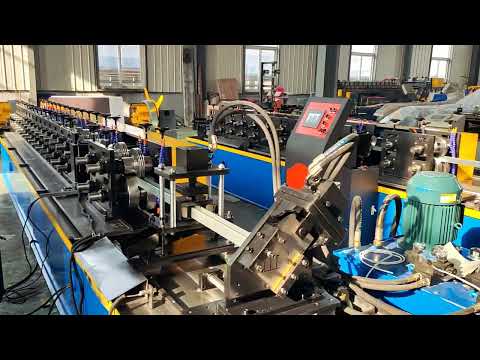 Видео: Линия производства С-профиля Станок для профиля гипсокартона с укладчик