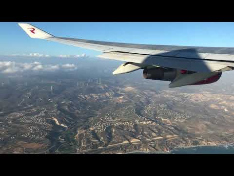 Видео: Посадка самолёта в Пафосе на Кипре