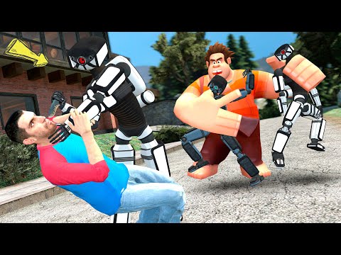 Видео: Ральф екеуміз Робот Тузиктармен Шайқастық!
