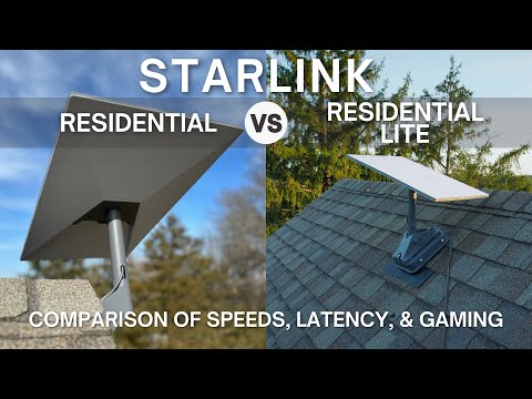 Видео: Starlink Residential и Residential Lite: сравнение скорости, задержки и игр