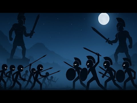 Видео: Sticks War Legacy ночная локация, прохождение еженедельных миссий на хардкор сложности