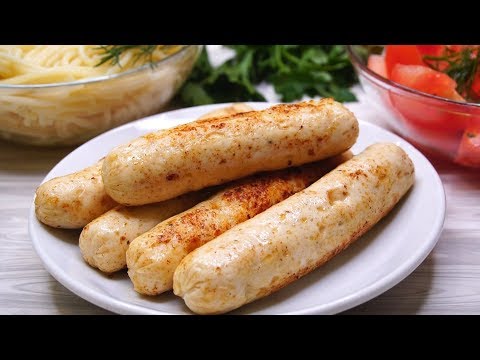 Видео: Супер Быстрые домашние сосиски без специальных приспособлений.
