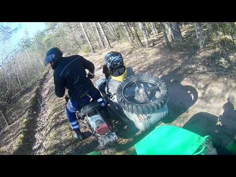 Видео: Урал, Днепр на бездорожье