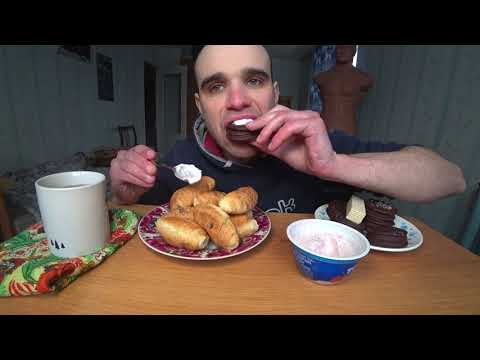 Видео: МУКБАНГ АСМР  ПЕЧЕНЬЕ - ChocoPie / КРУАССАН / CROISSANTS 7DAYS / ЙОГУРТ /ВАФЛИ / EATING ASMR Mukbang