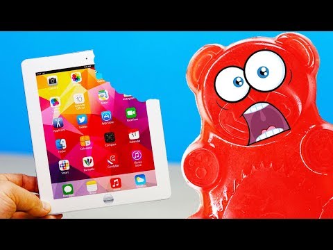 Видео: КАК СЪЕСТЬ IPAD ЖЕЛЕЙНОМУ МЕДВЕДЮ ВАЛЕРЕ