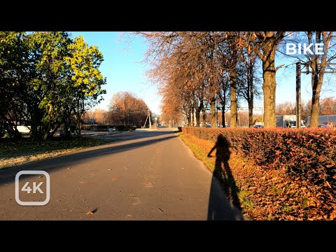 Видео: Велопрогулка в осеннее утро. Санкт-Петербург [4K] / Cycling on an autumn morning. Saint-Petersburg