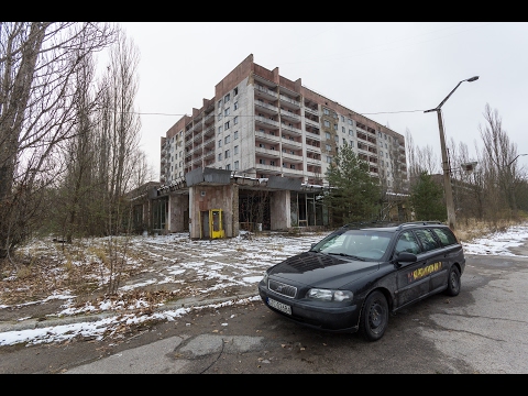 Видео: Припять Prypeć przejazd samochodem ulicami  2016