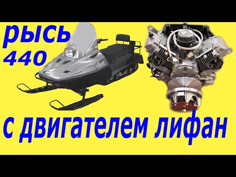 Видео: Снегоход рысь 440 с двигателем лифан 24 л. с !!! Часть 2!!!Первый выезд!!!