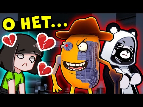 Видео: Против ПАНДЫ и Мистера П на ЗАВОДЕ у СВИНОК ПИГГИ в Роблокс! Секретная история в Roblox Piggy 12