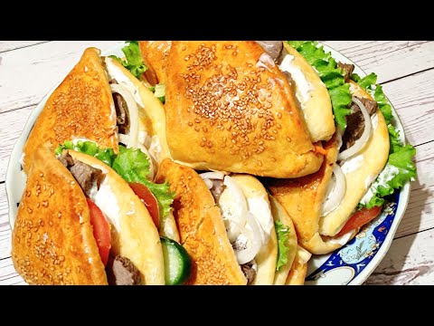 Видео: ✅НОВИНКА❗ВКУСНЕЕ И УДОБНЕЕ ЧЕМ ГАМБУРГЕР😅КАРМАШКИ НА УЖИН .