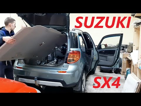 Видео: Полная шумоизоляция Suzuki SX4 + антискрип панели без снятия.