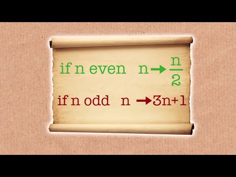 Видео: Гипотеза Коллатца или гипотеза 3n+1 - Numberphile (UNCRACKABLE? The Collatz Conjecture)