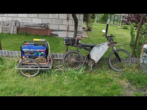 Видео: Прицеп генератор для электро велосипеда