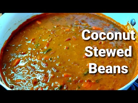 Видео: Рецепт тушеной в кокосе красной фасоли || Рецепт тушеного горошка по-ямайски || Веганский