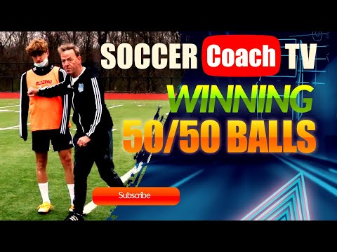 Видео: SoccerCoachTV — Выигрышные мячи 50/50.