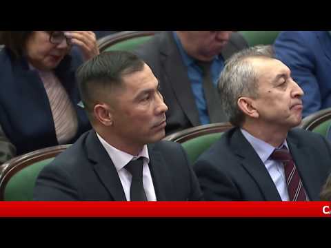 Видео: Отчетная встреча акима Узункольского района Костанайской области Абишева К.Т. с населением.