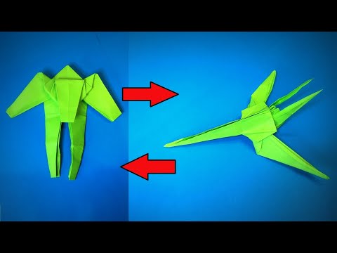 Видео: Оригами Трансформер | Как сделать из бумажного трансформера самолет