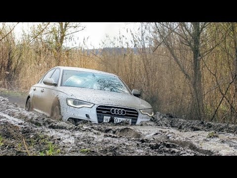 Видео: AUDI A6 поехала на бездорожье вместе с вседорожниками. OFF-ROAD