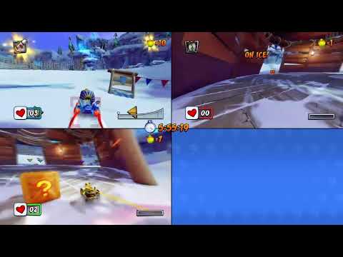 Видео: CRASH TEAM RACING Nitro-Fueled с друзьями 3 часть + общения