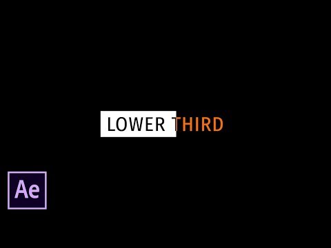 Видео: Создание Динамичной Плашки c Анимацией Выреза Текста из Шейпа в Adobe After Effects. Lower Third.