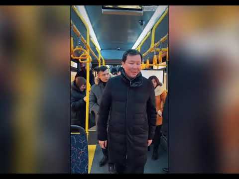 Видео: Ақтөбеге су жаңа "Гармошка" автобустар келді