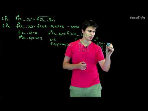Видео: Старостин М.В. -  Теория дискретных функций. Семинары - 9. Схемы из функциональных элементов. Ч. 1